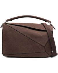 Loewe - Puzzle Large Leather Handbag - Lyst