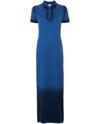 Loewe - Anagram-embroidered Ombré Polo Dress - Lyst