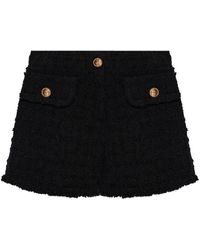 Versace - Tweed Shorts - Lyst