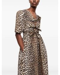 ganni green feather dress Ganni Puff-Sleeve Feather Mini Dress – Taite Ro