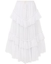 Chloé - Cotton Maxi Skirt - Lyst
