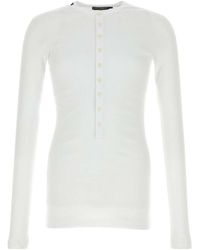 Dolce & Gabbana - Long-Sleeve Henley T-Shirt - Lyst
