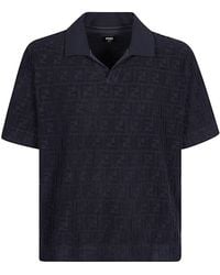 Fendi - Cotton Polo Shirt - Lyst