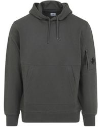 C.P. Company - Logo Cotton Hoodie - Lyst