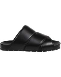 Bottega Veneta - Crossover Strap Leather Sandals - Lyst