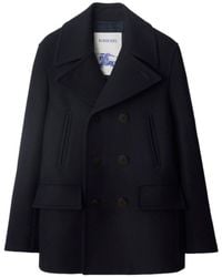 Burberry - Shelborne Double-Breasted Short Coat - Lyst