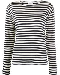 Closed - Striped Cotton Blend T-Shirt - Lyst