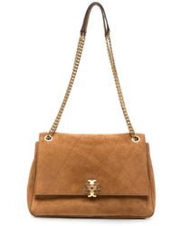 Tory Burch - Charlie Suede Leather Shoulder Bag - Lyst