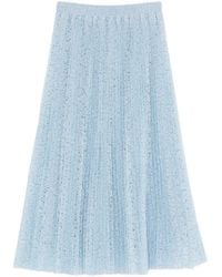 Ermanno Scervino - Embroidered Long Skirt - Lyst