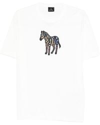 Paul Smith - Zebra Organic Cotton T-Shirt - Lyst