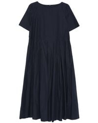 Apuntob - Cotton Pleated Midi Dress - Lyst