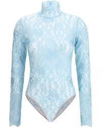 Valentino - Floral Lace Bodysuit - Lyst