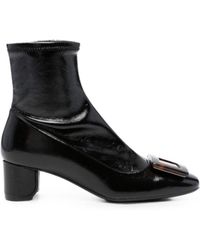 Roger Vivier - Roundy Turtle Leather Boots - Lyst