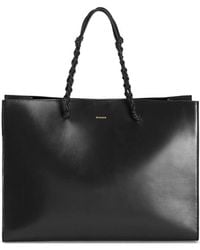 Jil Sander - Tangle Leather Shopping Bag - Lyst