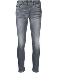 Dondup - Jeans skinny a vita alta - Lyst