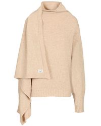The Attico - Wool Scarf Sweater - Lyst