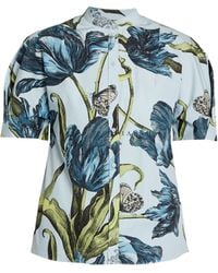 Erdem - Floral Print Short Sleeve Shirt - Lyst