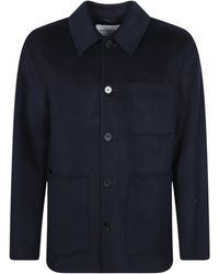 Amaranto - Button-Up Shirt Jacket - Lyst