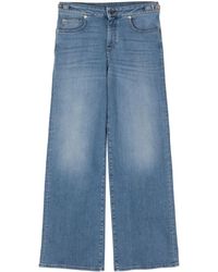 Emporio Armani - Wide-Leg Denim Jeans - Lyst