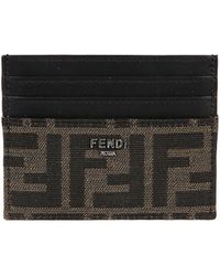 Fendi - Ff Jacquard Card Holder - Lyst