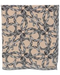 Loewe - Paula's Ibiza Printed Silk Scarf - Lyst