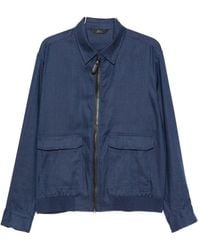 Brioni - Linen And Wool Blouson Jacket - Lyst
