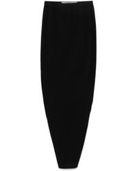 Rick Owens - Soft Pillar Wool Long Skirt - Lyst