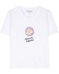 Maison Kitsuné - Floating Flower Baby cotton T-shirt - Lyst