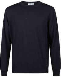 Kangra - Round Neck Fine Wool Sweather - Lyst