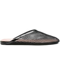Alaïa - Fishnet Slippers - Lyst