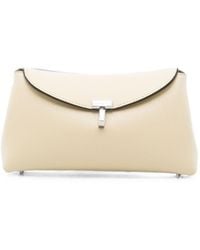 TOTEME - T-Lock Mini Leather Clutch - Lyst
