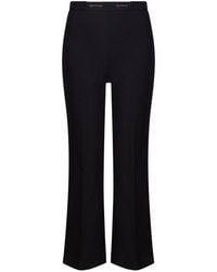 Elisabetta Franchi - Horsebit-Detail Flared Trousers - Lyst