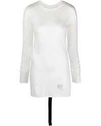 Rick Owens - T-shirt In Cotone A iche Lunghe - Lyst