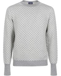 Drumohr - Round Neck Long Sleeves Sweater Biscottino - Lyst