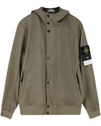 Stone Island - Hooded Blouson Jacket - Lyst