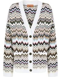 Missoni - Wool Blend Cardigan - Lyst