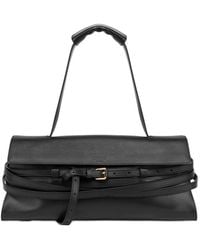 Moschino - Tie Me Leather Handbag - Lyst