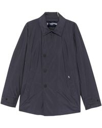 Add - Button-Up Logo-Patch Coat - Lyst
