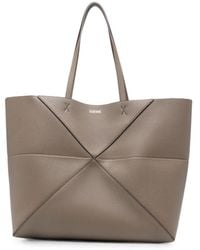 Loewe - Puzzle Fold Large Leather Tote - Lyst