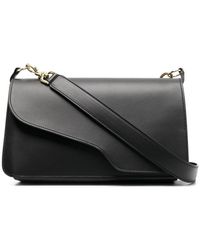 Womens Shoulder bags Atp Atelier Shoulder bags Save 3% Atp Atelier Asymmetric Calf-leather Shoulder Bag in Black 
