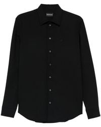 Emporio Armani - Wool Shirt - Lyst
