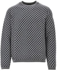 Emporio Armani - Wool Crewneck Sweater - Lyst