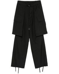 Sacai - Wool Blend Trousers - Lyst