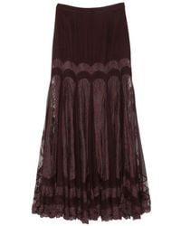 Zimmermann - Valiant Printed Silk Skirt - Lyst