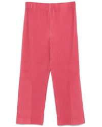Homme Plissé Issey Miyake - Pleated Wide-Leg Trousers - Lyst