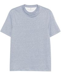 Brunello Cucinelli - Linen Blend T-Shirt - Lyst