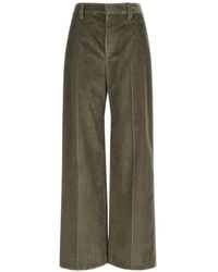 Brunello Cucinelli - Velvet Wide-Leg Trousers - Lyst