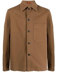Barena - Spread-collar Cotton Shirt Jacket - Lyst