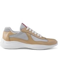 Prada - America's Cup Leather Sneakers - Lyst