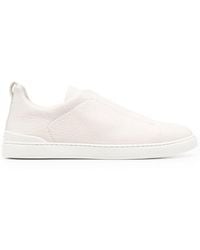 ZEGNA - Sneakers Slip On Triple Stitch - Lyst